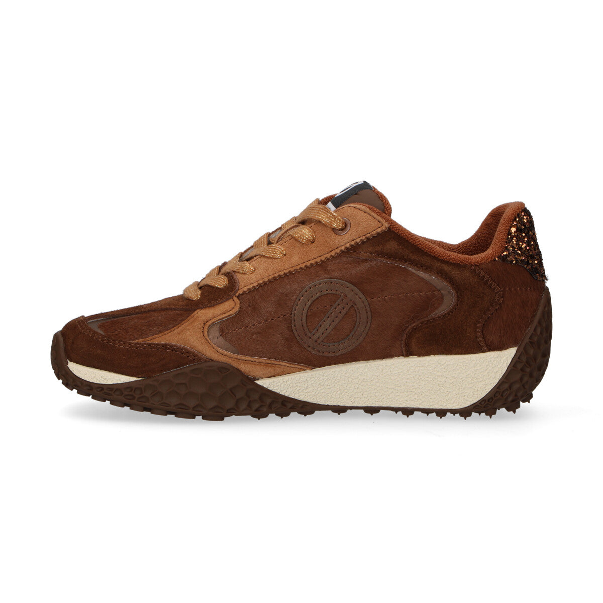 No Name sneaker Kate in cavallino marrone