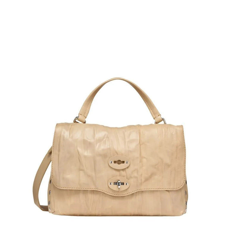 Zanellato borsa Postina S Plissè beige Lio grande