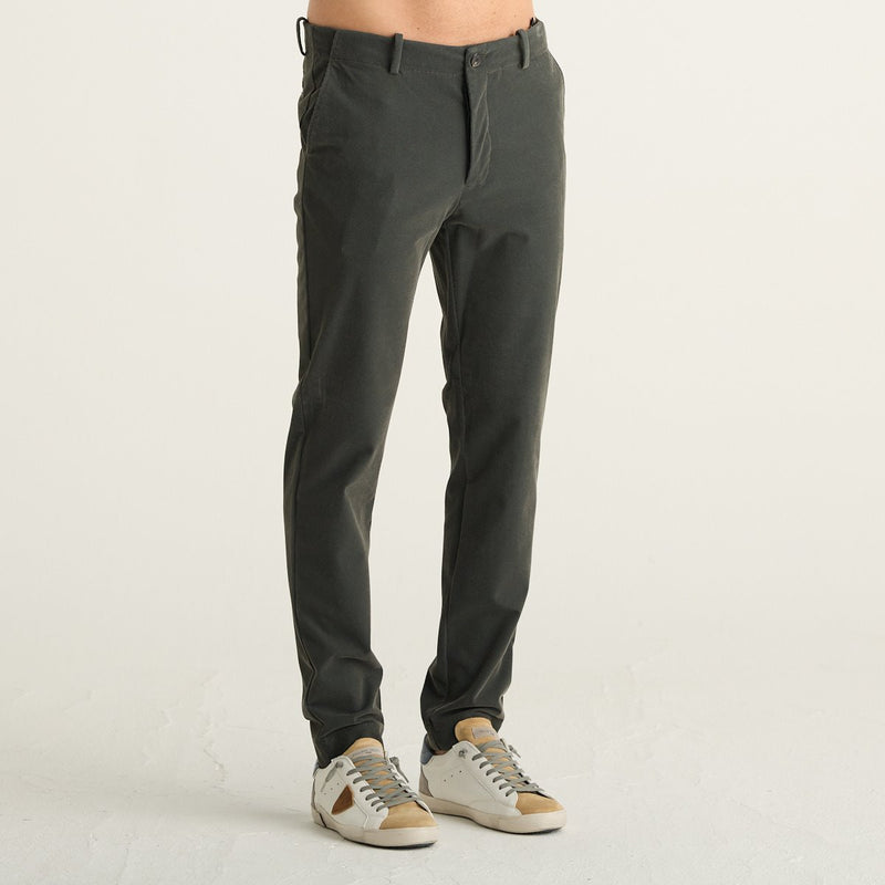RRD Velvetflex 1000 Week End Pant Pantaloni Uomo Verde Scuro in Velluto Millerighe