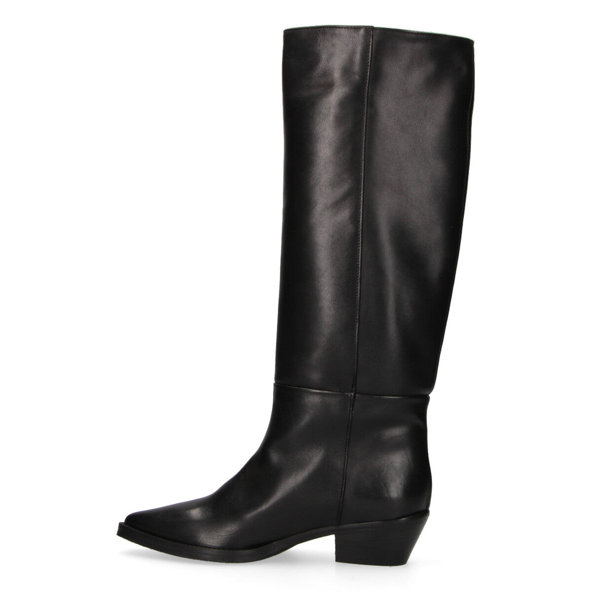Niche stivale texano Merilan in pelle nera