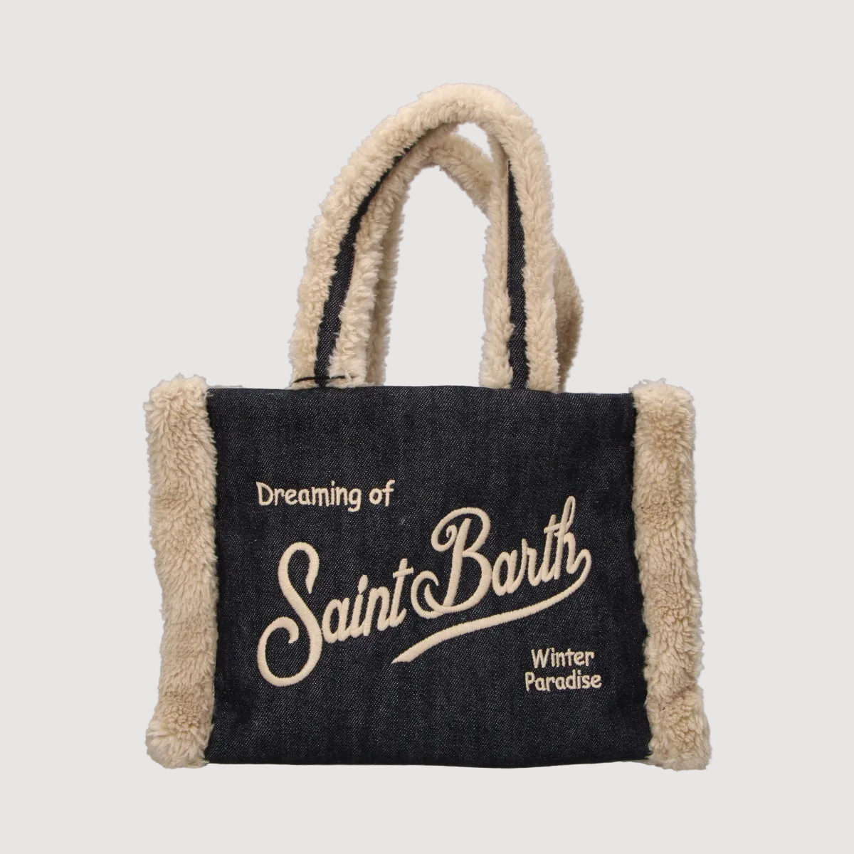 Mc2 Saint Barth borsa Colette Sherling Denim Dark