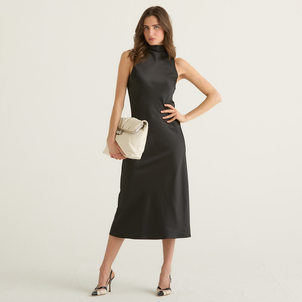 Patrizia Pepe abito midi in raso