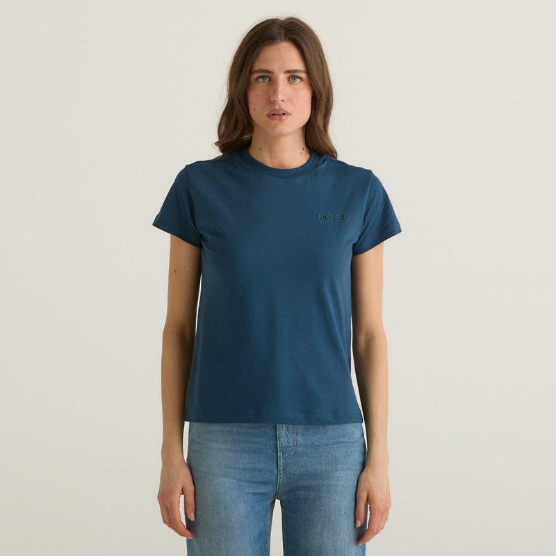 Patriza Pepe t-shirt blu con logo