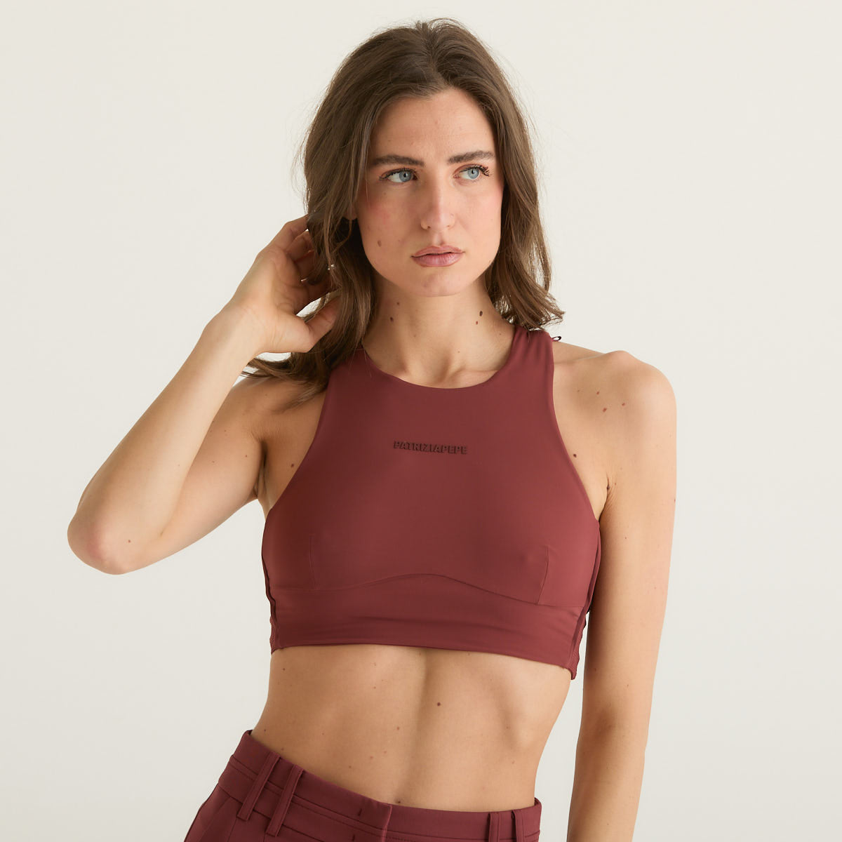 Patrizia Pepe top sportivo bordeaux