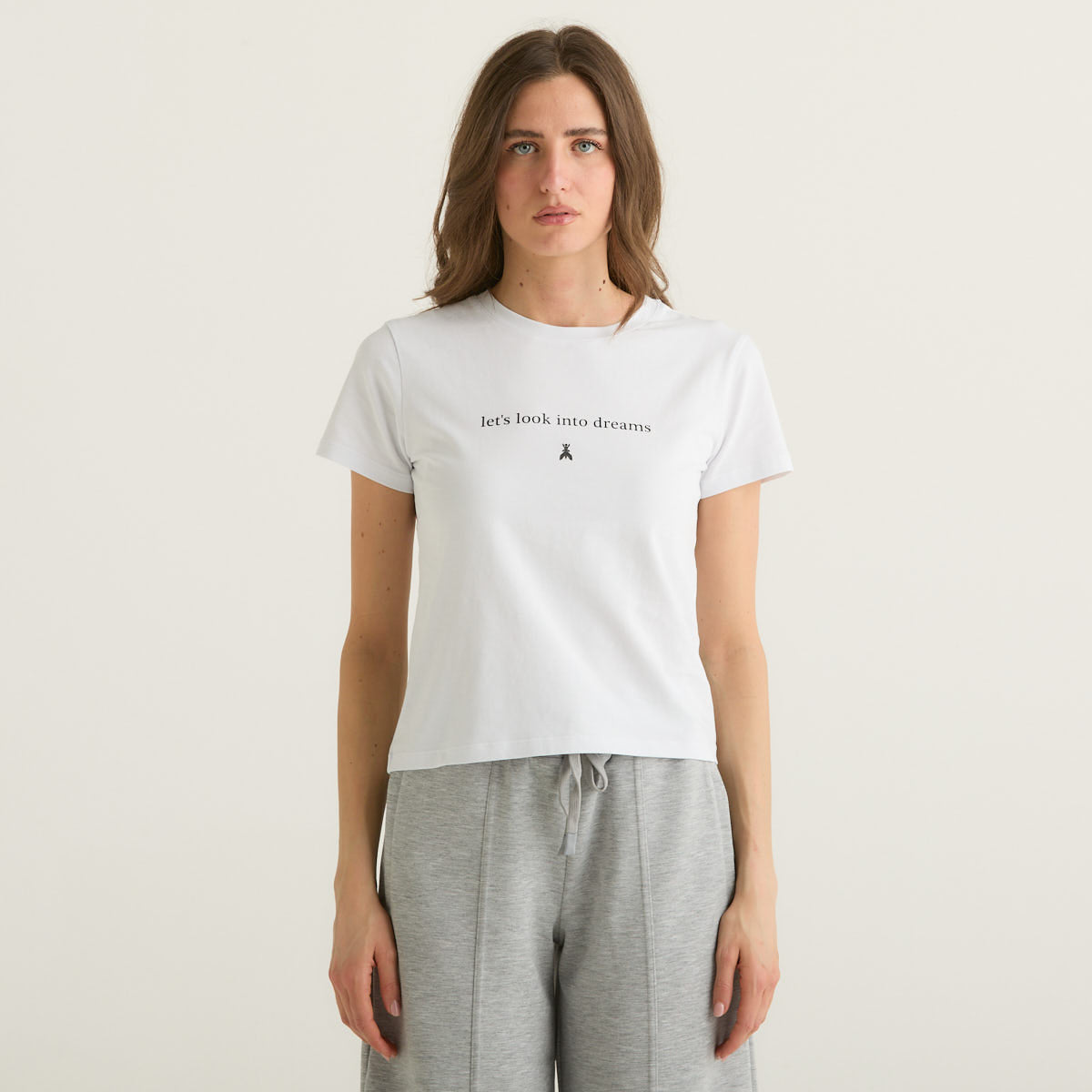 Patrizia Pepe t-shirt statement bianca