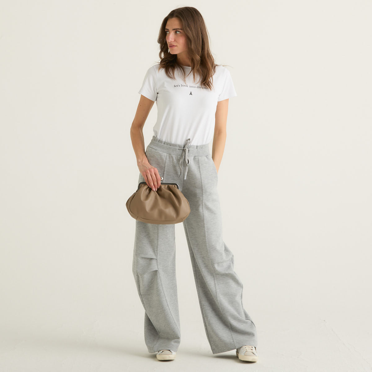 Patrizia Pepe t-shirt statement bianca