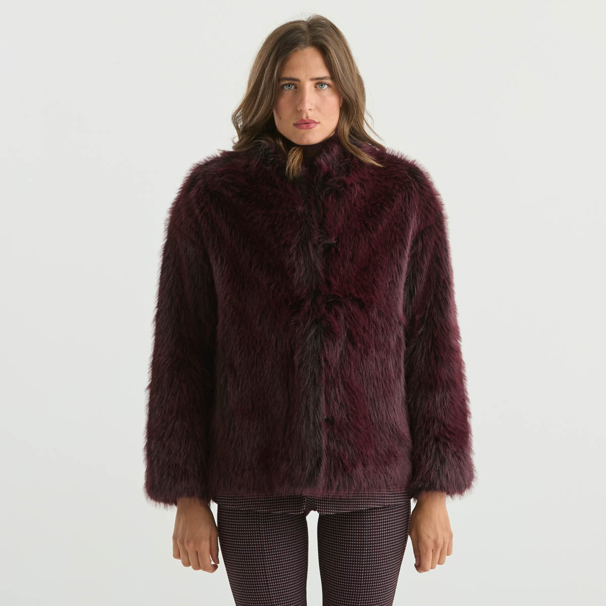 Patrizia Pepe eco pelliccia bordeaux