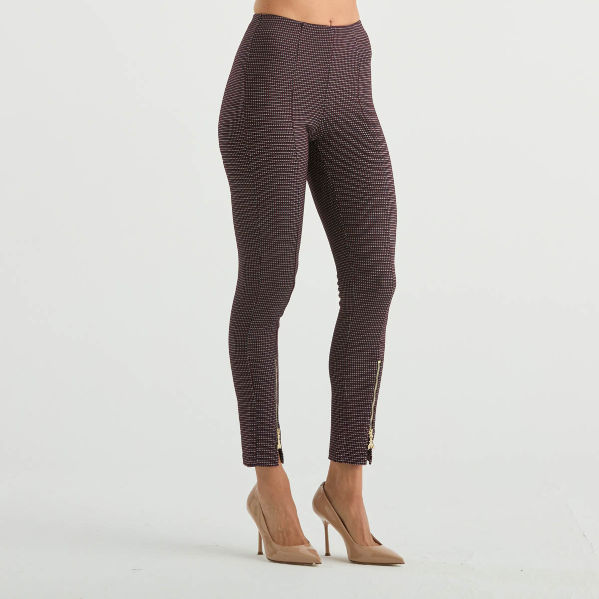 Patrizia Pepe pantalone stretto in pied de poule