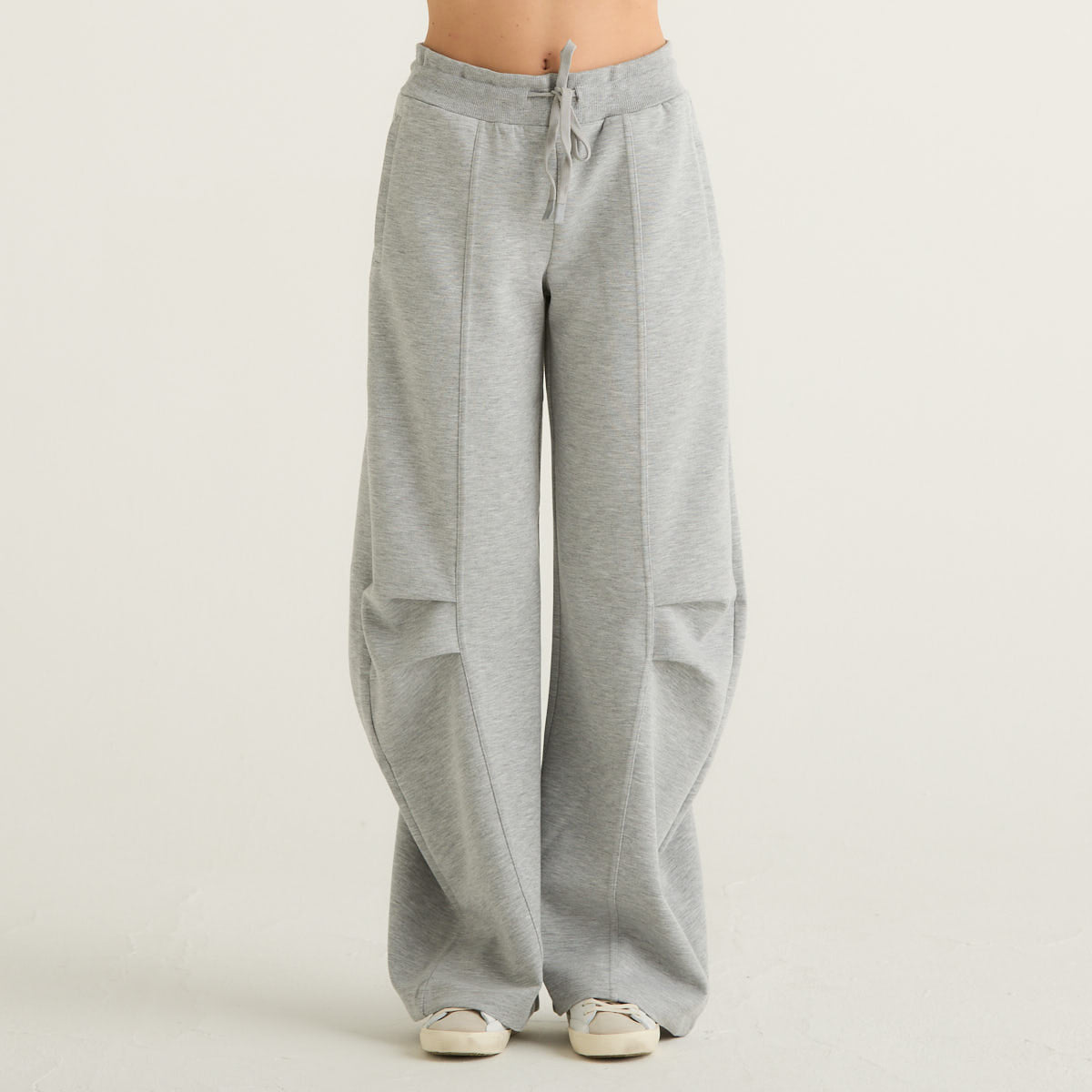 Patrizia Pepe pantaloni over in felpa grigi