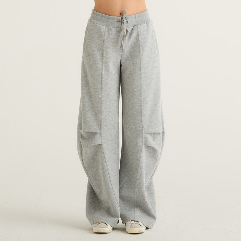 Patrizia Pepe pantaloni over in felpa grigi