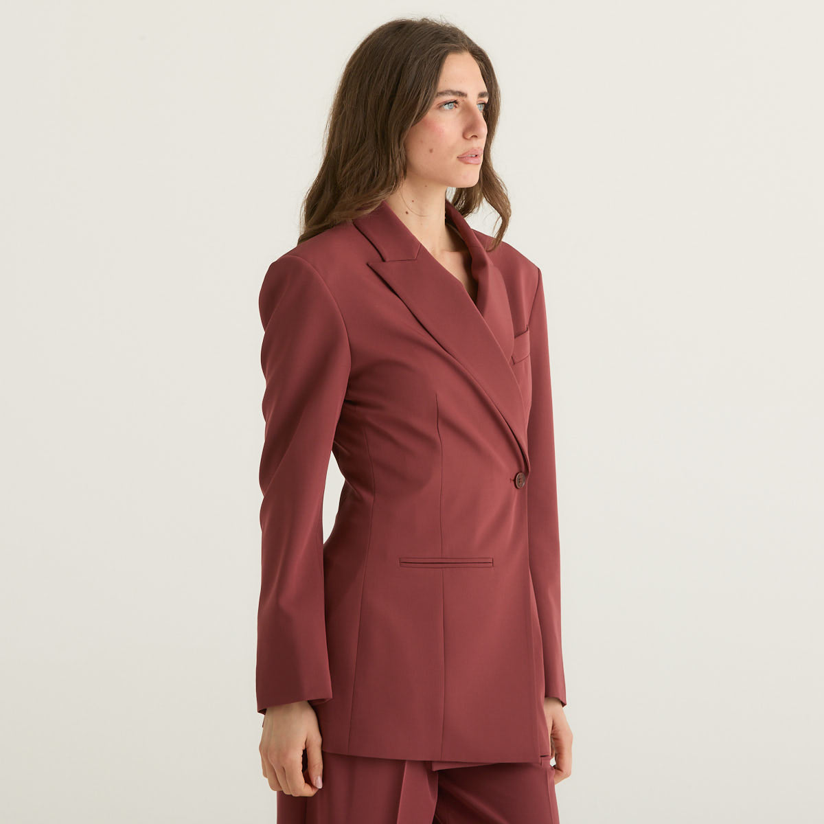 Patrizia Pepe blazer a portafoglio bordeaux