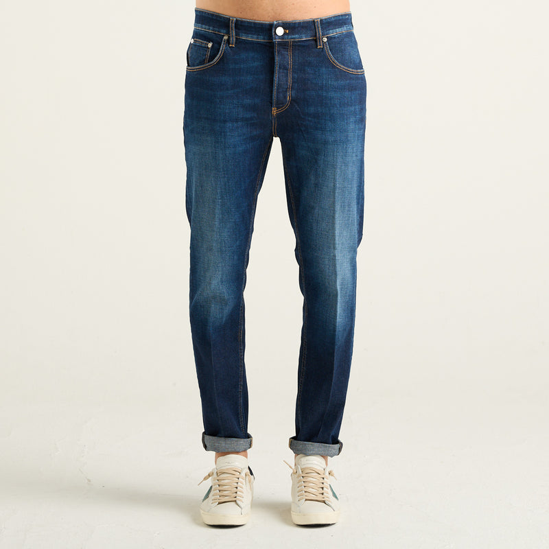 PT Torino jeans slim fit cinque tasche in denim blu
