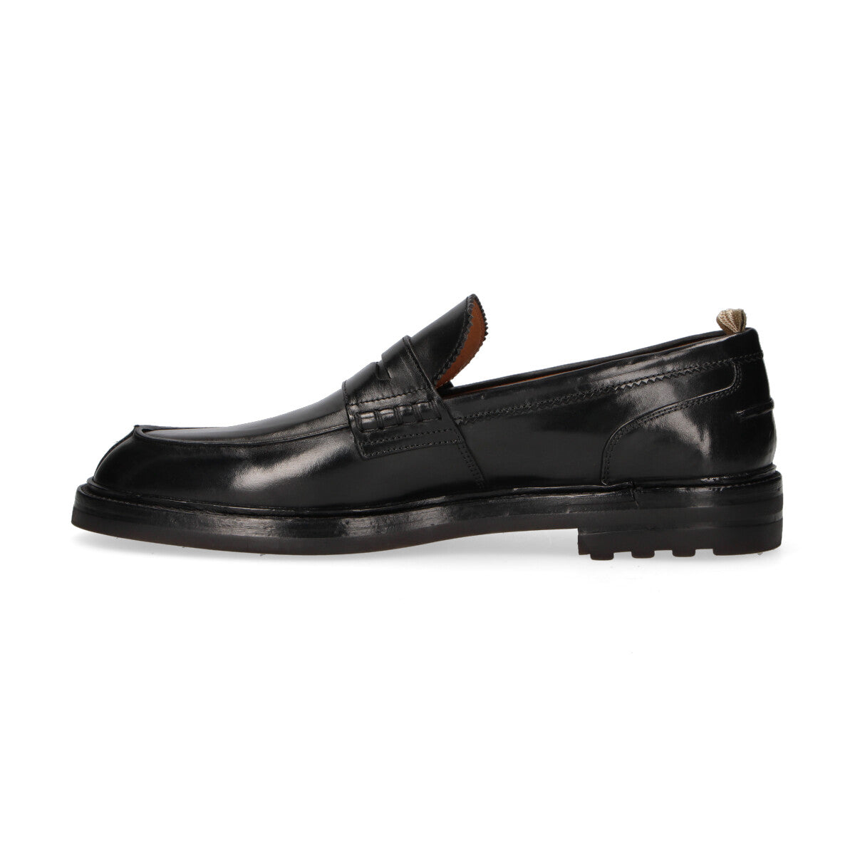 Officine Creative mocassino Sax in pelle nera