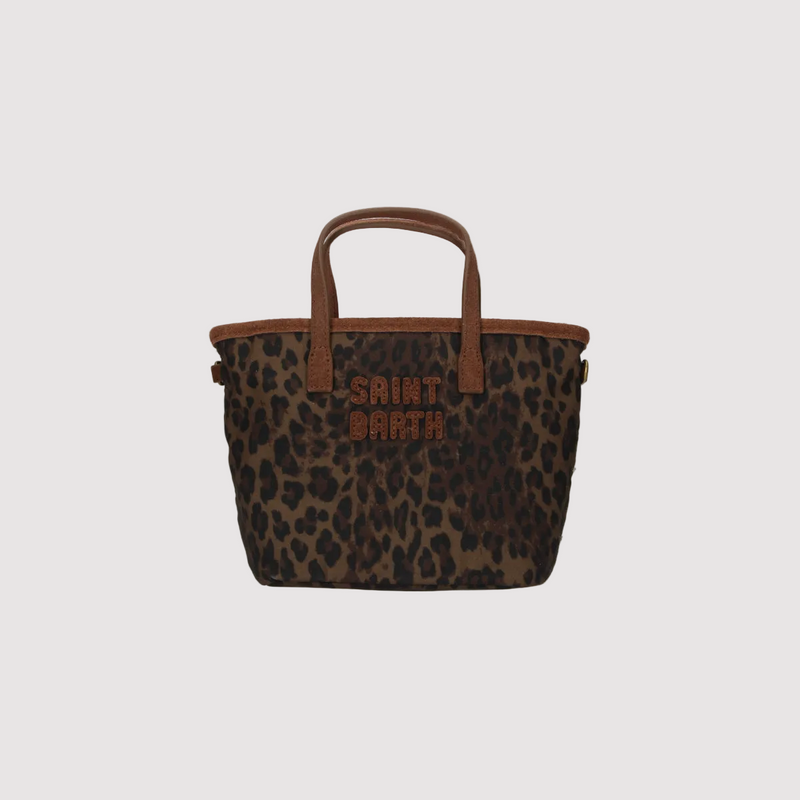Mc2 Saint Barth borsa City Bag Mini Wax in tessuto maculata