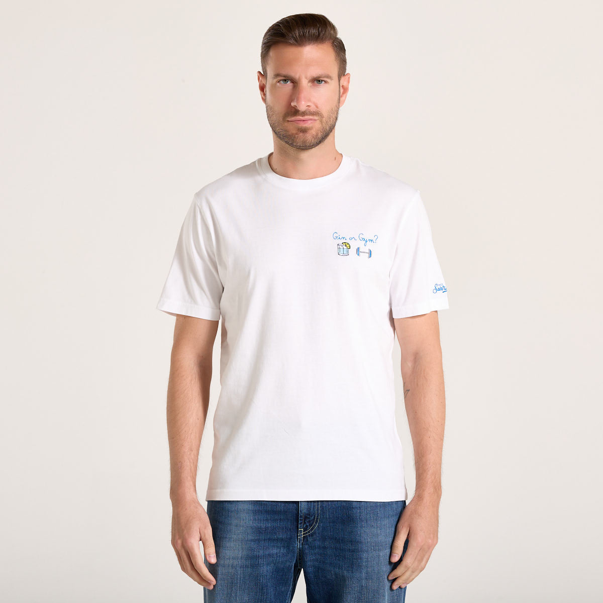 Mc2 Saint Barth t-shirt portofino gin gym bianca