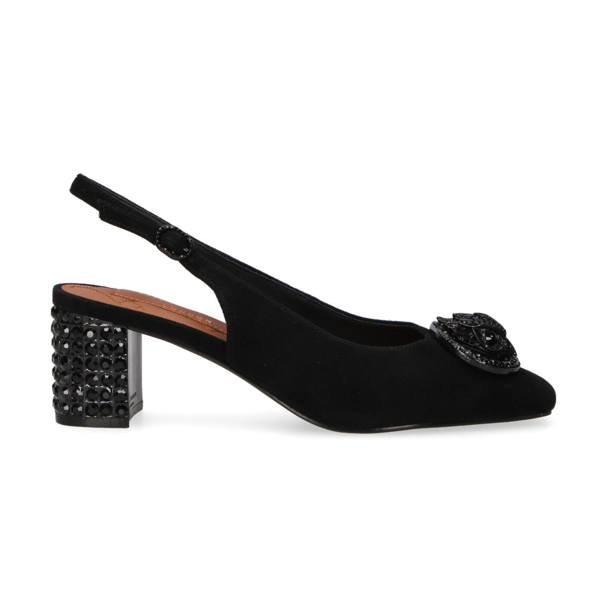 Kurt Geiger chanel Chelsea Block in camoscio nera