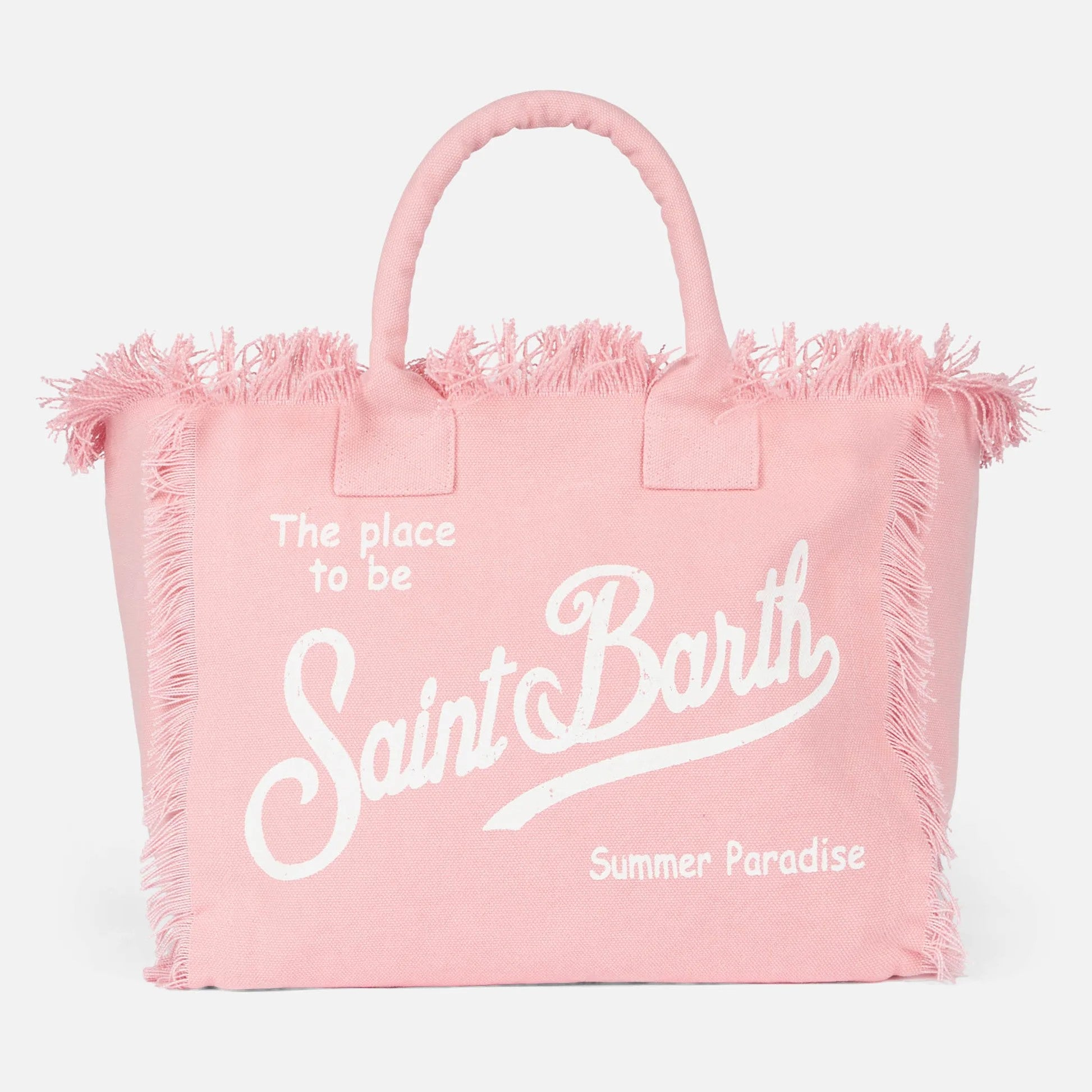 Mc2 Saint Barth borsa vanity in canvas Powder Pink