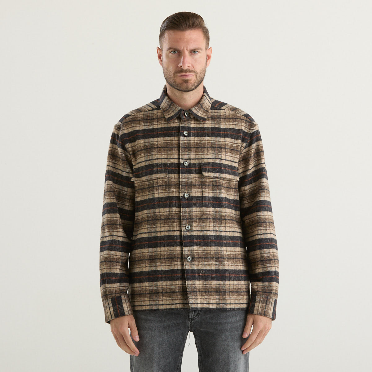 Xacus field jacket in tessuto felpato multicolor