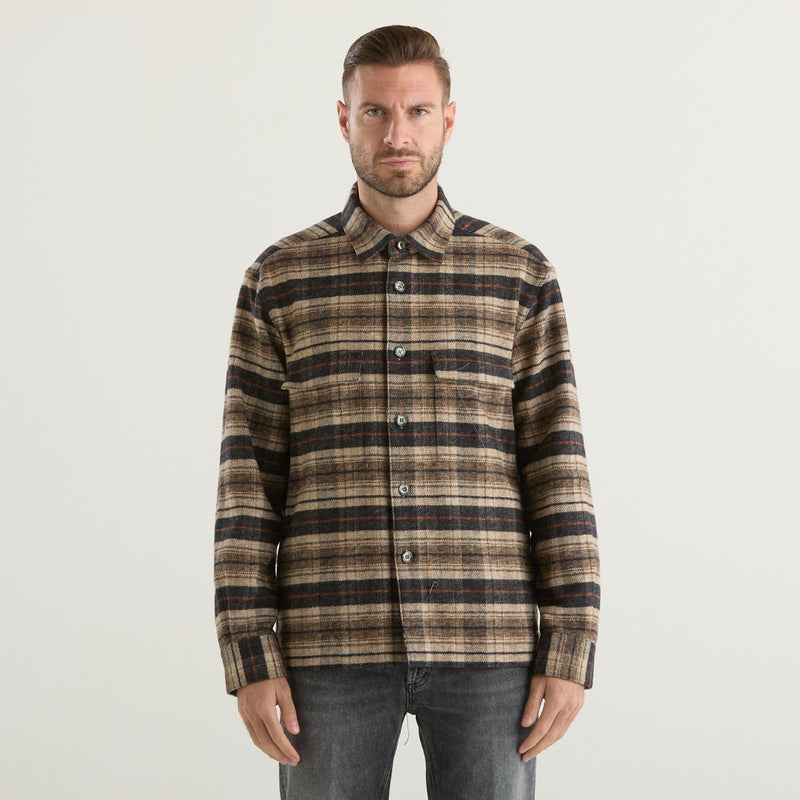 Xacus field jacket in tessuto felpato multicolor