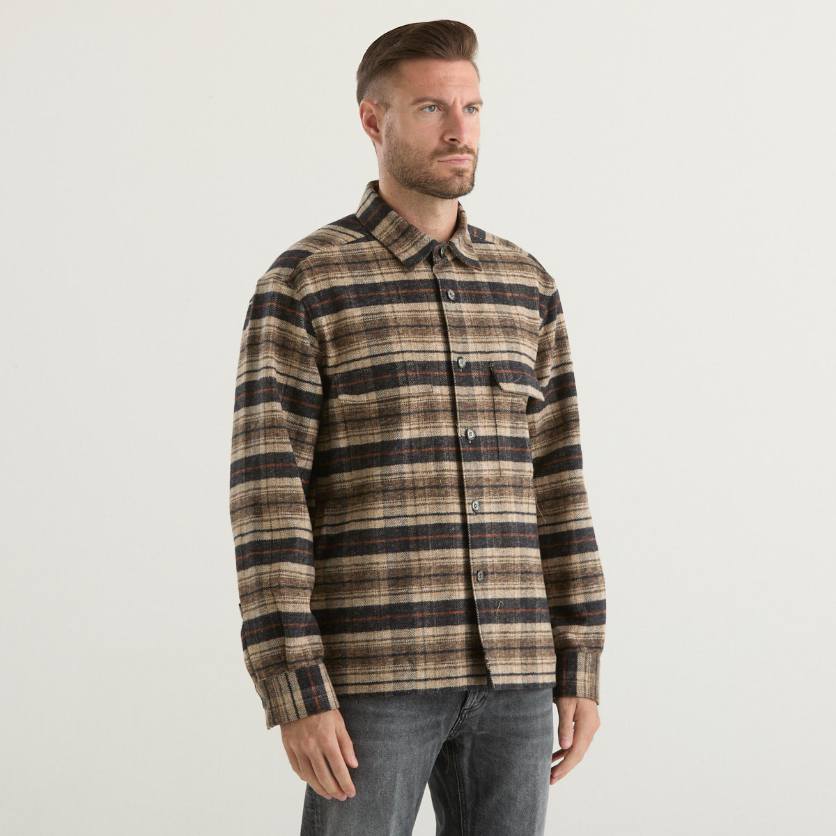 Xacus field jacket in tessuto felpato multicolor