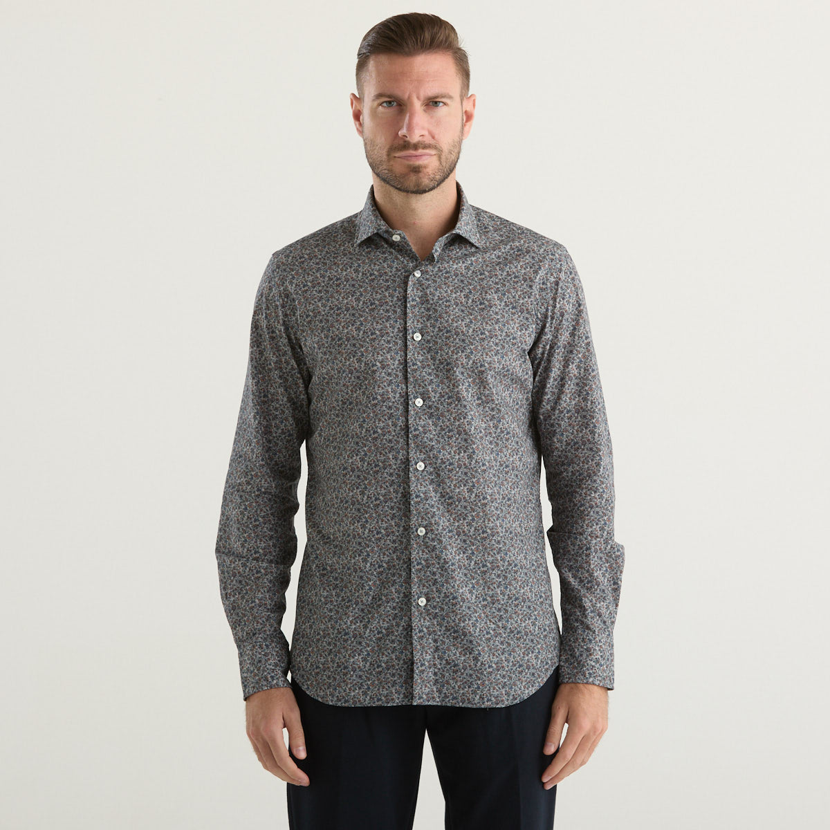 Xacus camicia Washed Tailor in fantasia