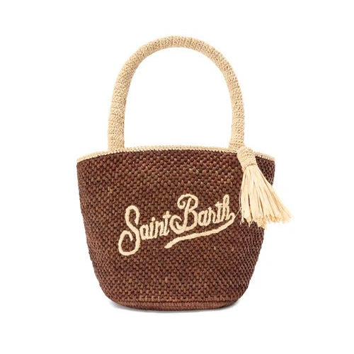 Mc2 Saint Barth borsa Marcy in raffia marrone