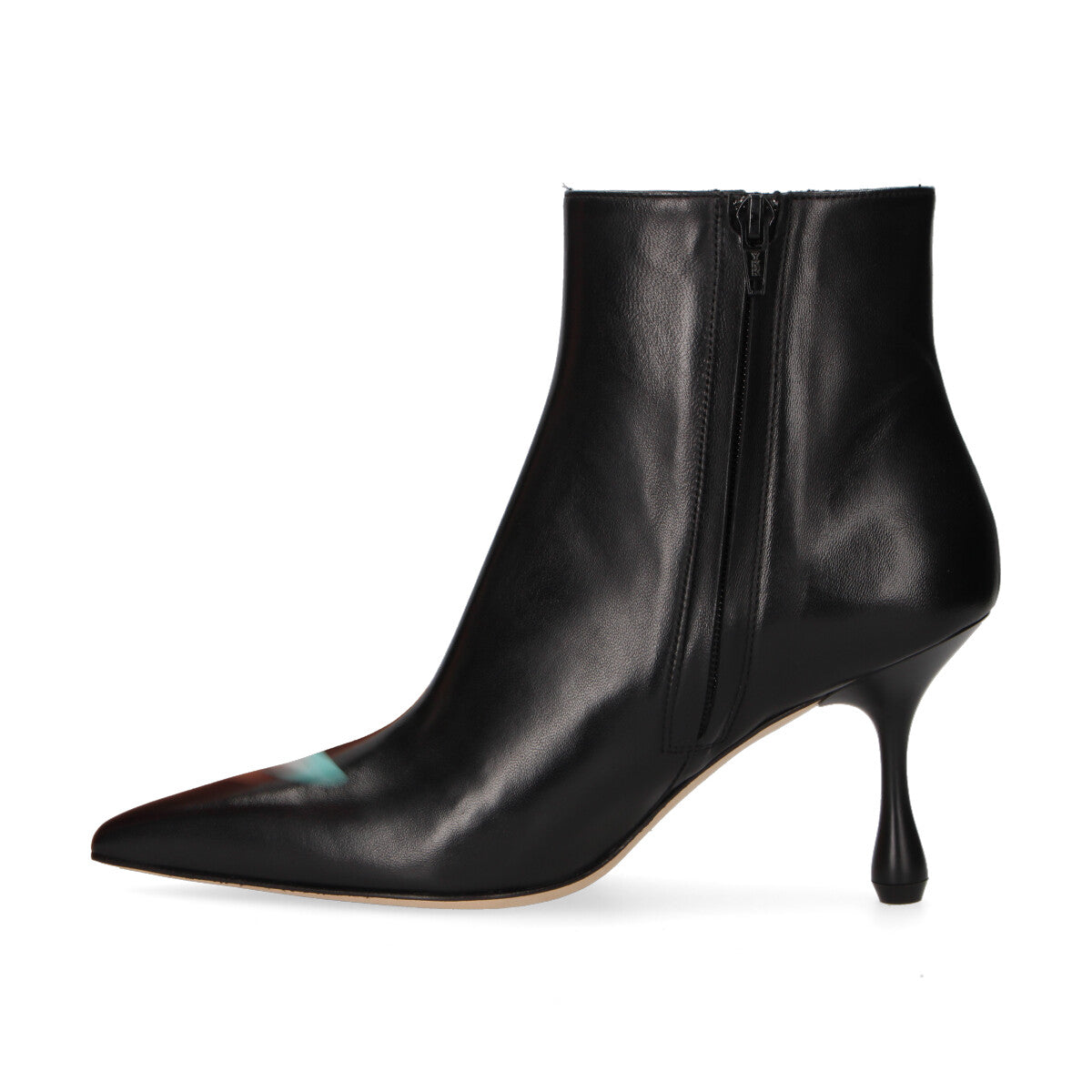 Anna F tronchetto in pelle nera