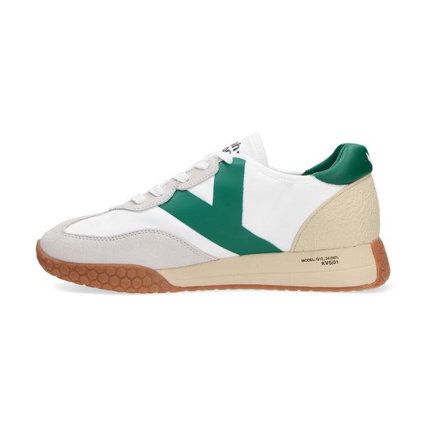 Keh-noo sneaker camoscio nylon bianco verde
