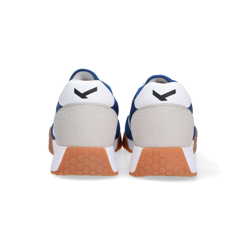 Keh-noo sneaker camoscio nylon blu bianco