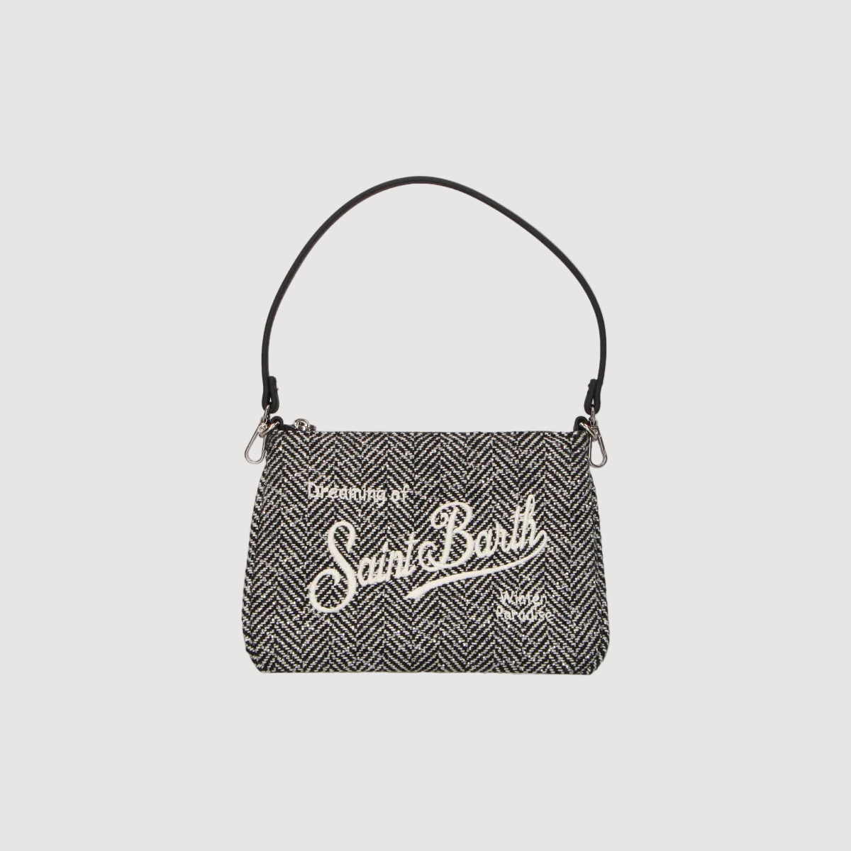 Mc2 Saint Barth Parisienne Mini Wool Herringbone strass