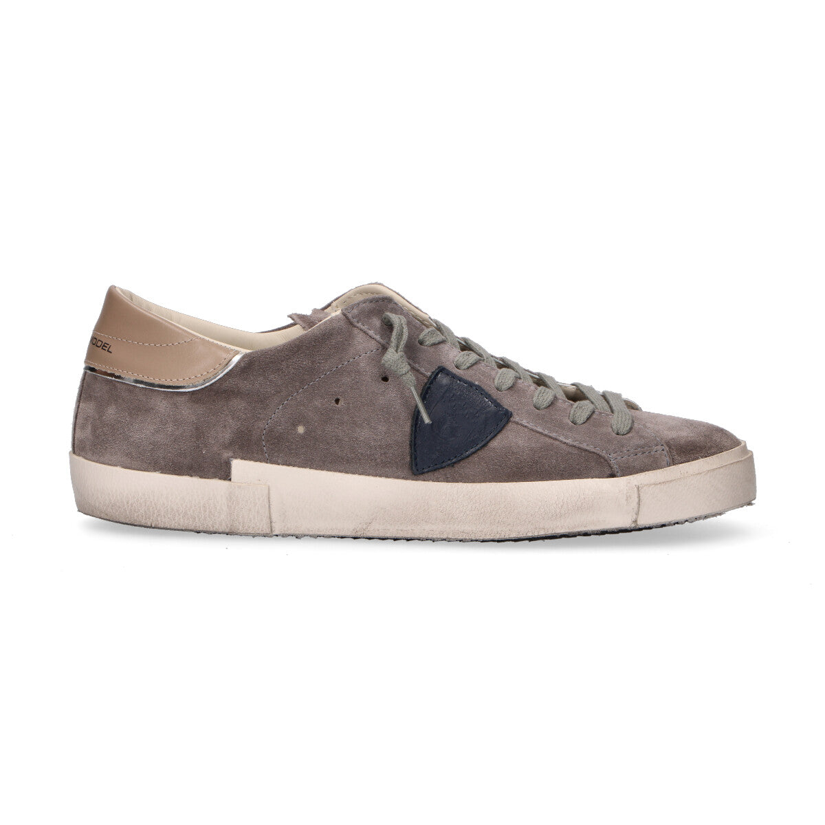 Philippe Model sneaker Paris in camoscio grigio