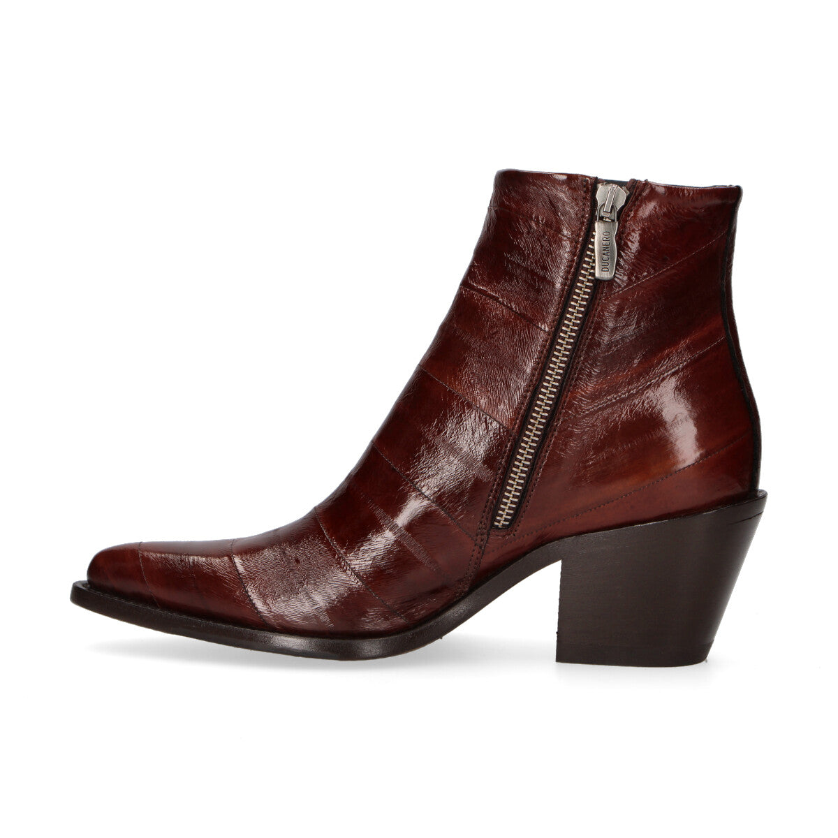 Ducanero tronchetto in pelle cognac
