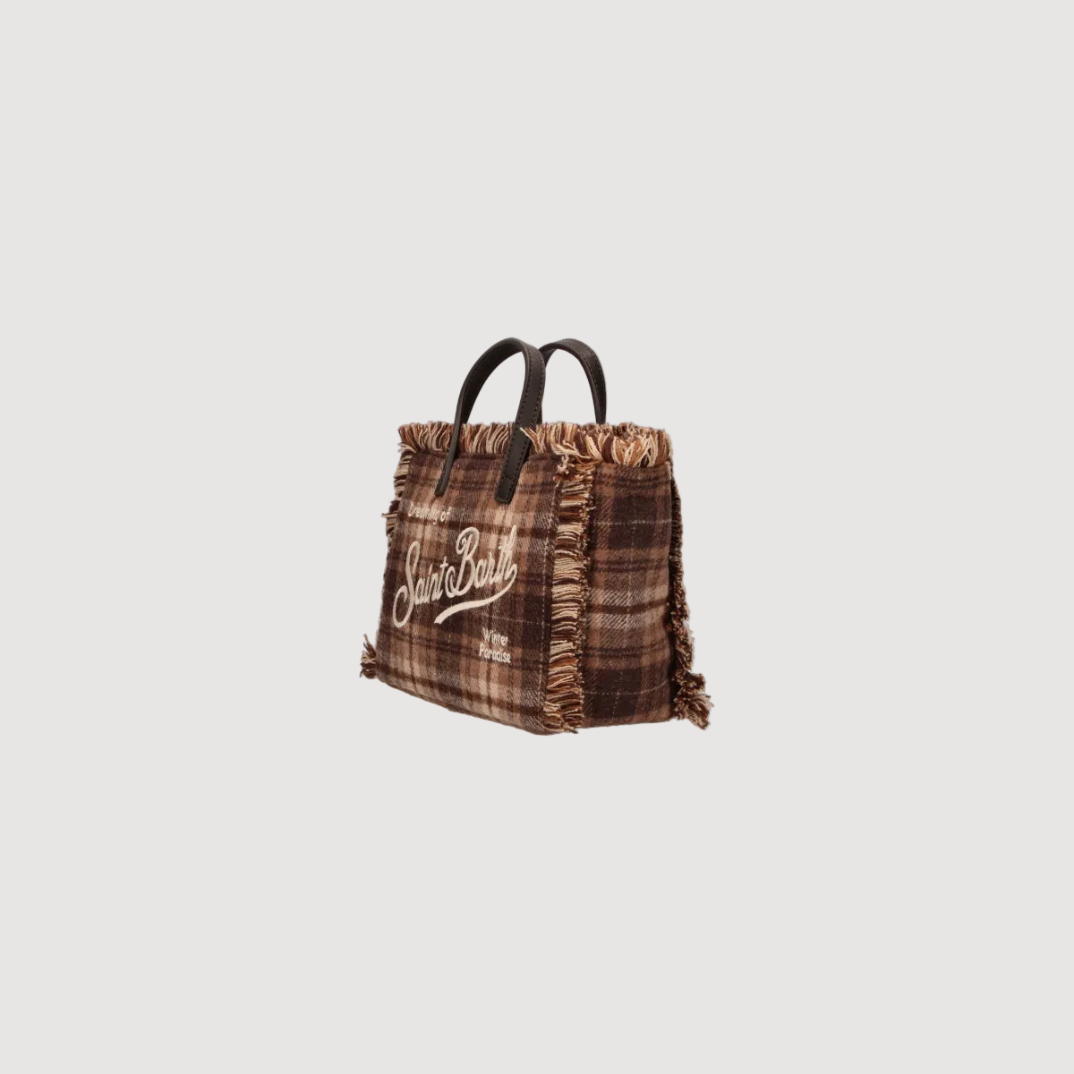 Mc2 Saint Barth borsa Vanity Mini Felt Tartan