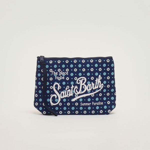 mC2 Saint Barth pochette Aline flower tie blu