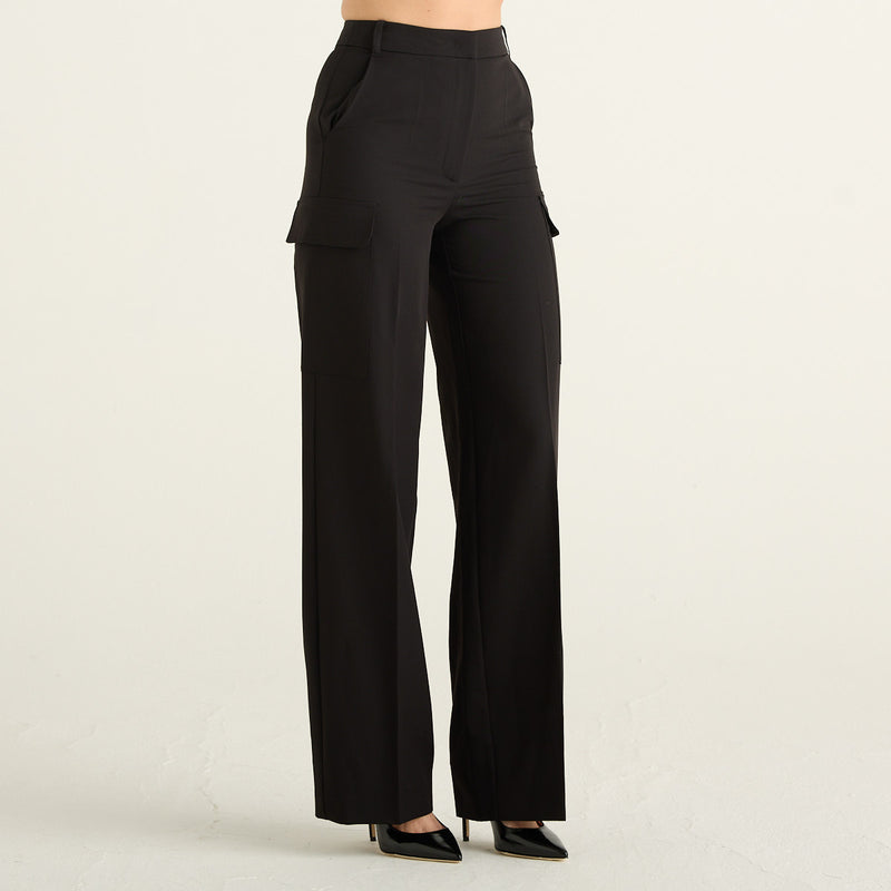 Patrizia Pepe Pantaloni Cargo Donna Neri a Palazzo