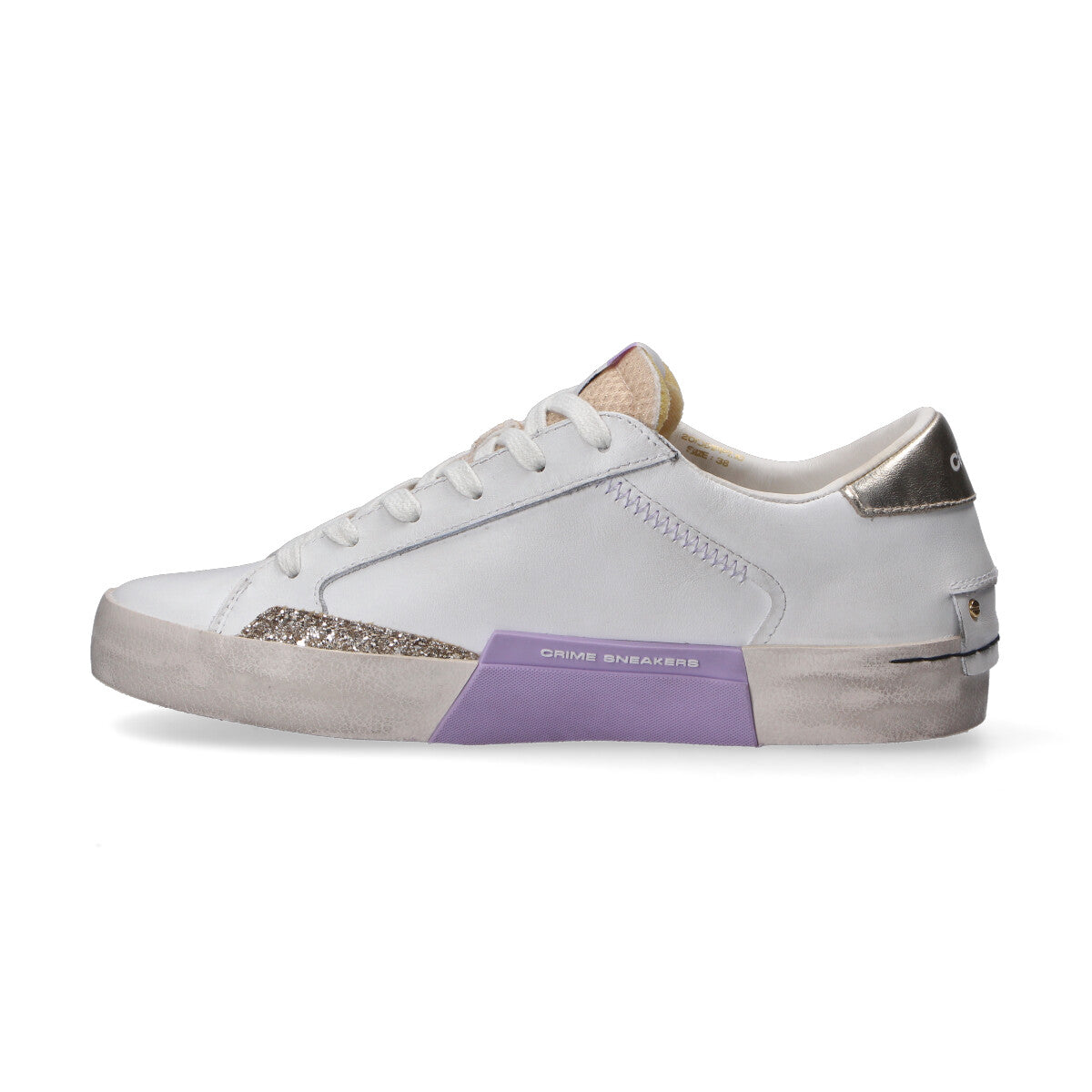 Crime London sneaker Distressed oro rosa