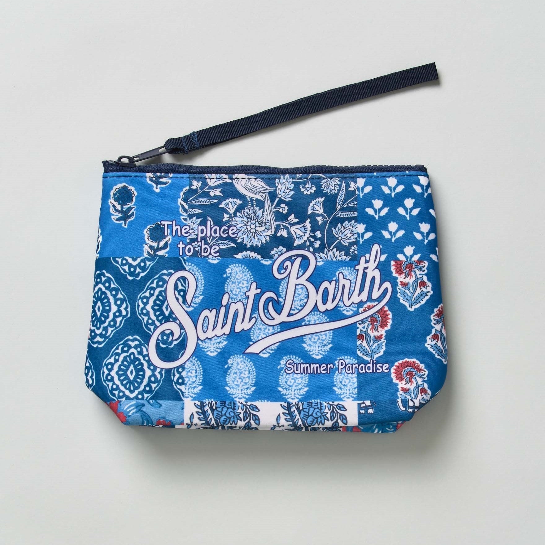 Mc2 Saint Barth pochette Batik Patch blu
