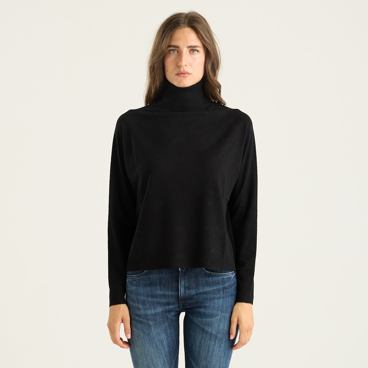 Solotre maglione a collo alto nero