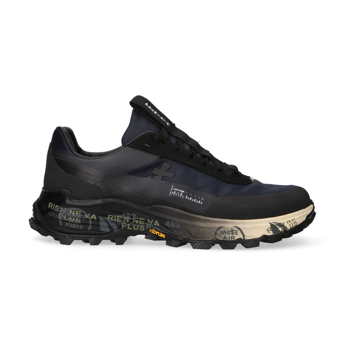 Premiata sneaker Devin in nylon nera