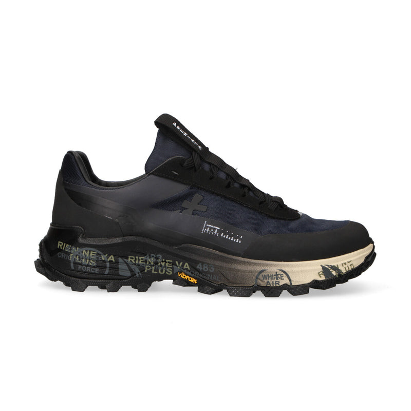 Premiata sneaker Devin in nylon nera