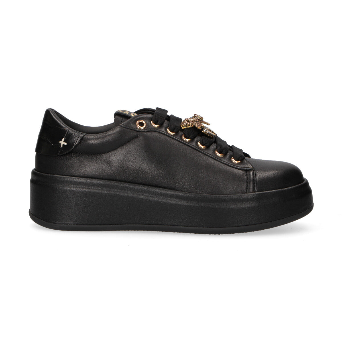 Gio+ sneaker Oliva in pelle nera