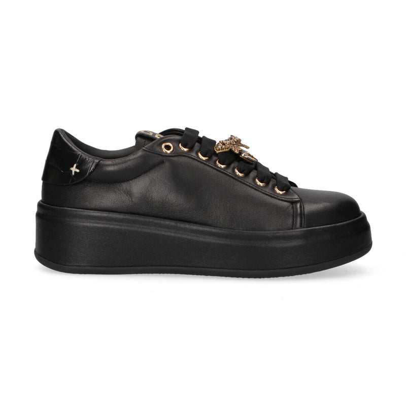Gio+ sneaker Oliva in pelle nera