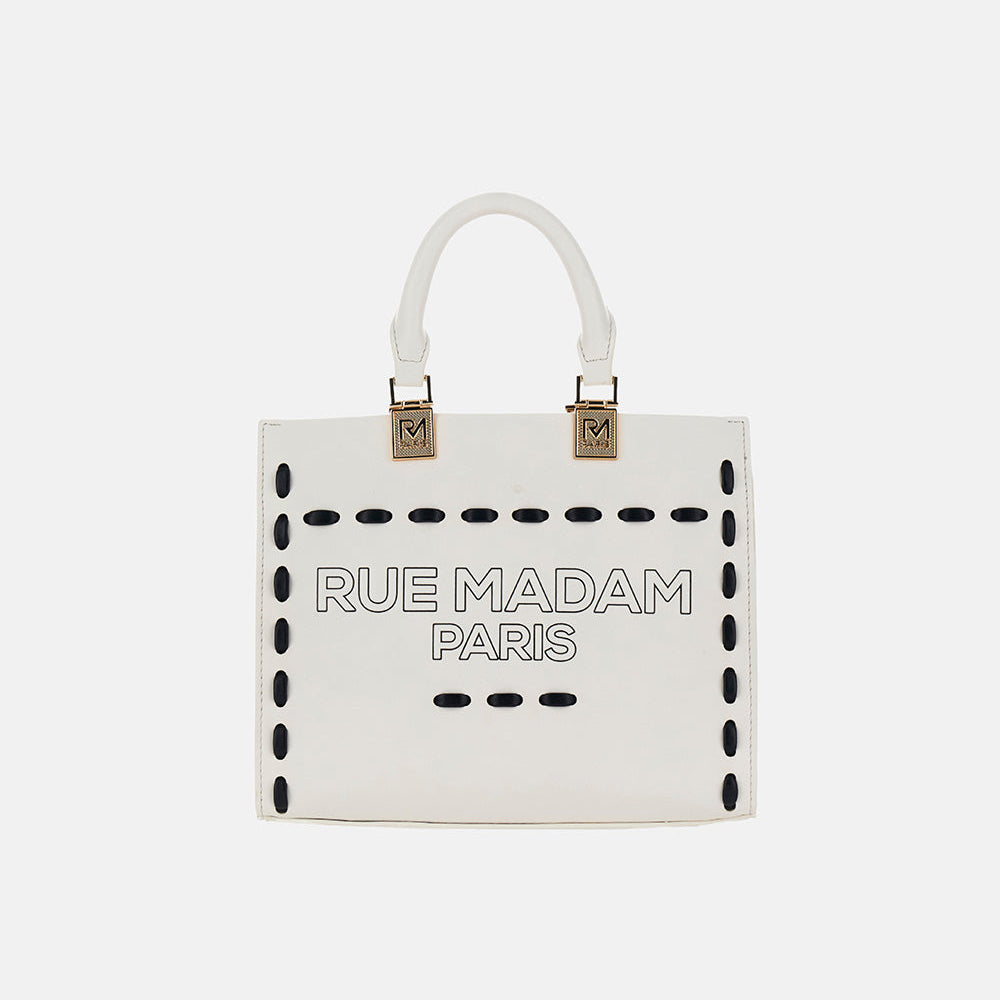 Rue madame borsa Mini Tote Spring Iconique bianca