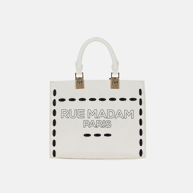 Rue madame borsa Mini Tote Spring Iconique bianca