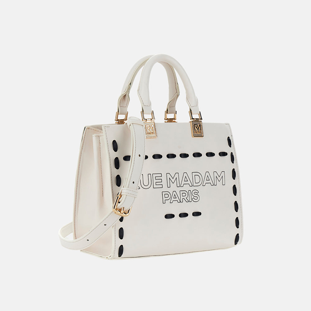 Rue madame borsa Mini Tote Spring Iconique bianca