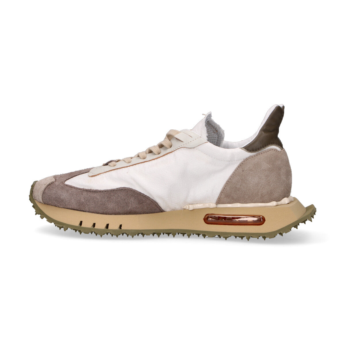 BePositive sneaker Race in camoscio beige