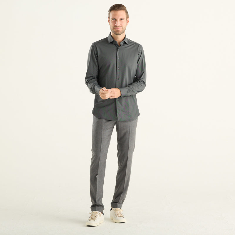 Xacus – Camicia uomo grigio antracite
