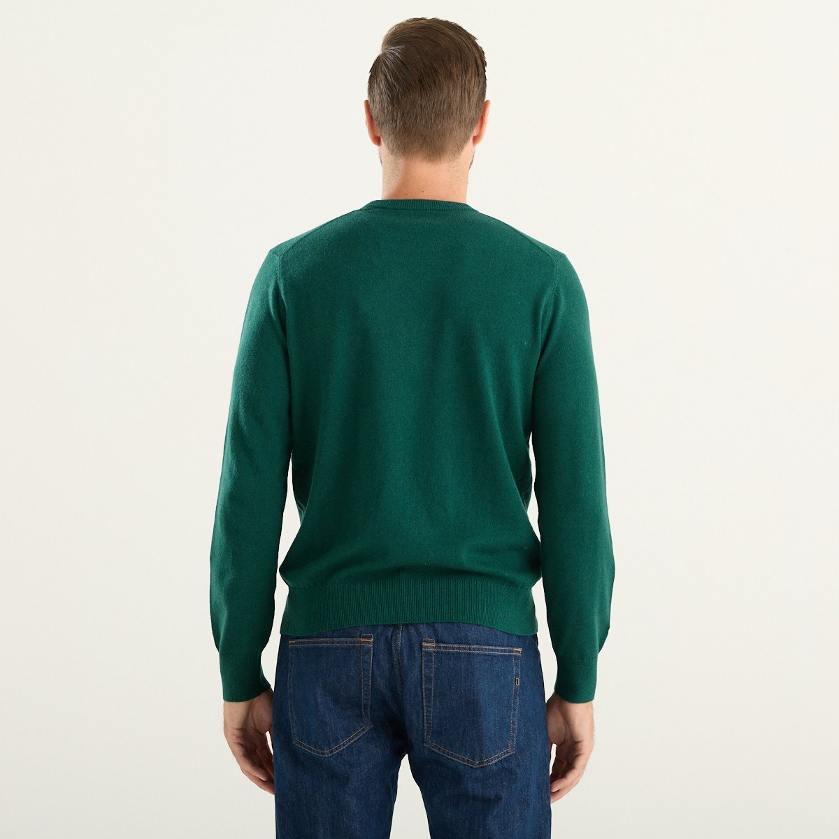 MC2 Saint Barth maglione uomo Heron Light verde con ricamo Zio Paperone E io pago
