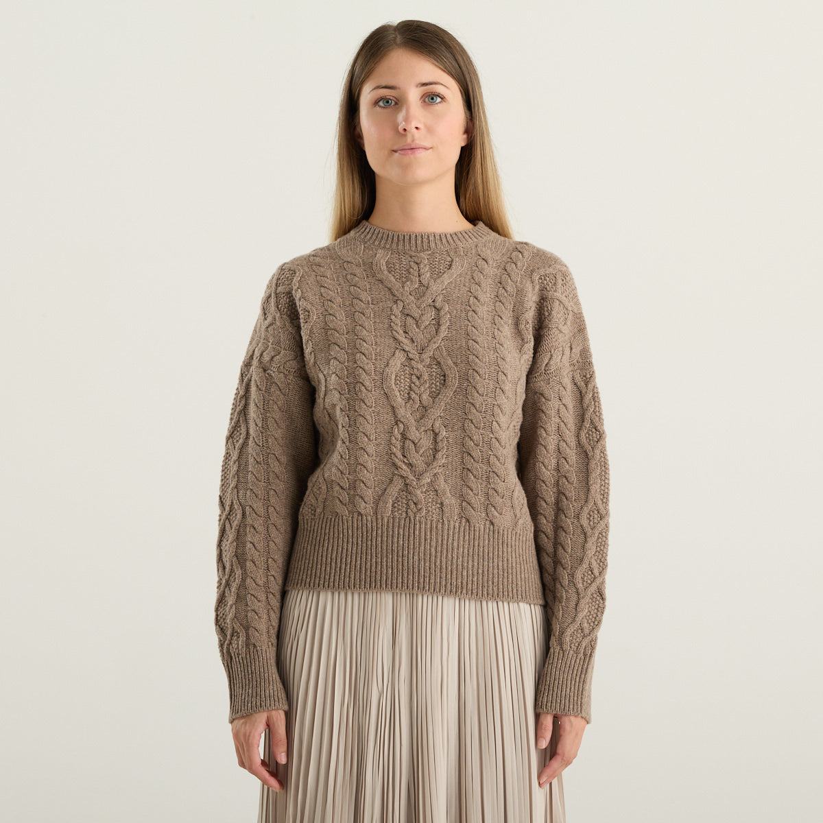 Weekend Max Mara – Maglione Alben in pura lana vergine marrone