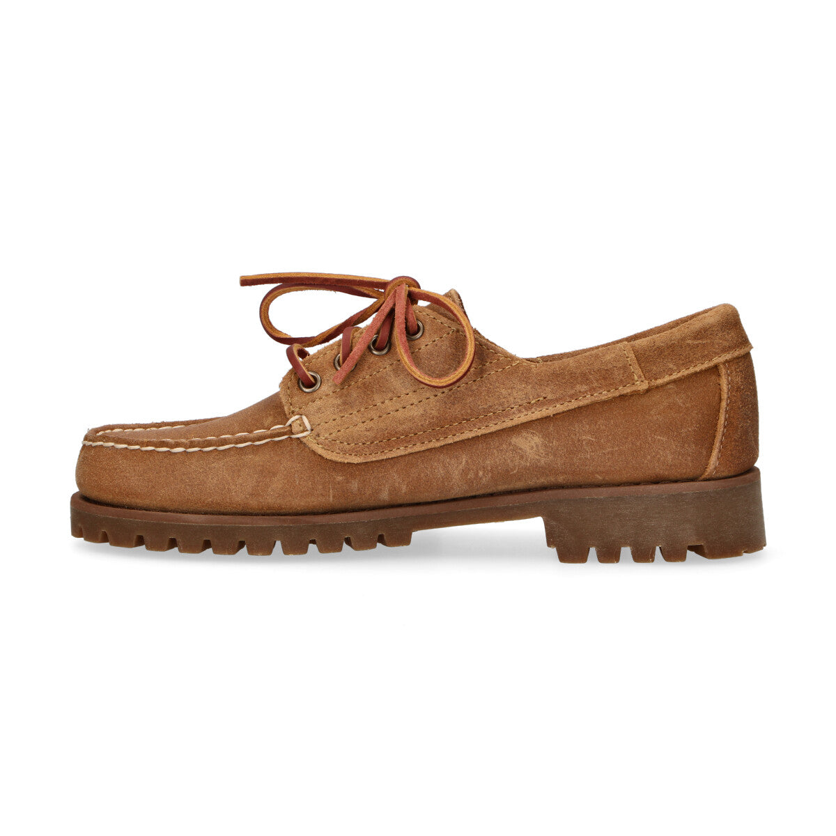 Sebago stringata in camoscio cammello